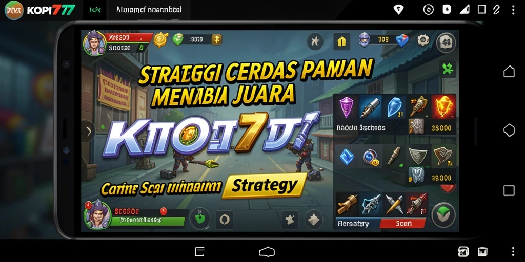 Tampilan antarmuka KOPI77 yang menarik dan strategis.