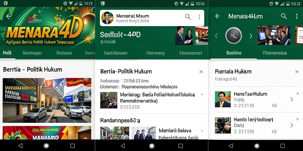 Tampilan antarmuka aplikasi MENARA4D yang mudah digunakan.