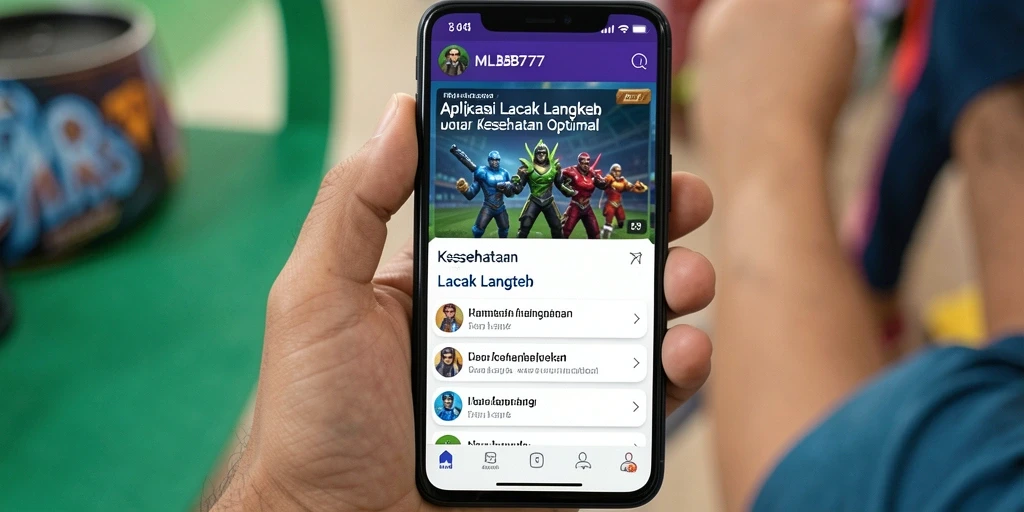Antarmuka MLBB777 menampilkan fitur Lacak Langkah yang informatif dan menarik.