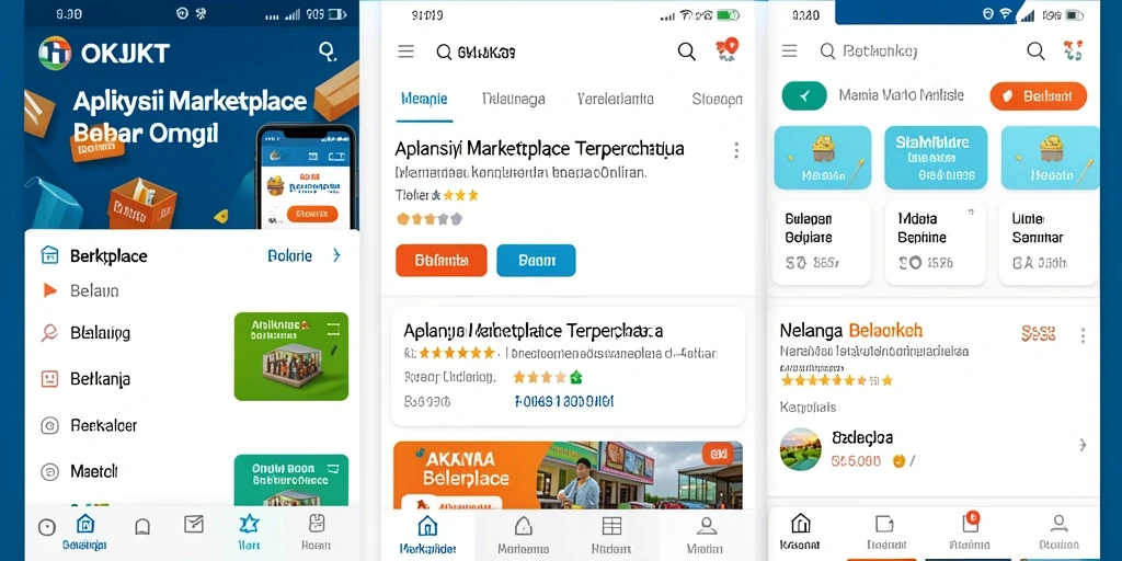 Antarmuka aplikasi OKJKT yang menarik dan fungsional.