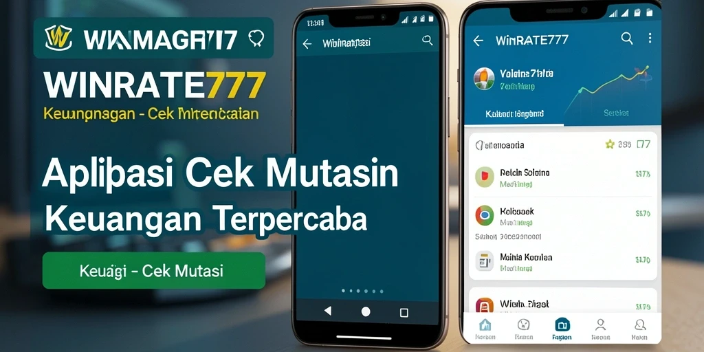 Antarmuka aplikasi WINRATE777 menampilkan fungsi Cek Mutasi yang jelas dan informatif.